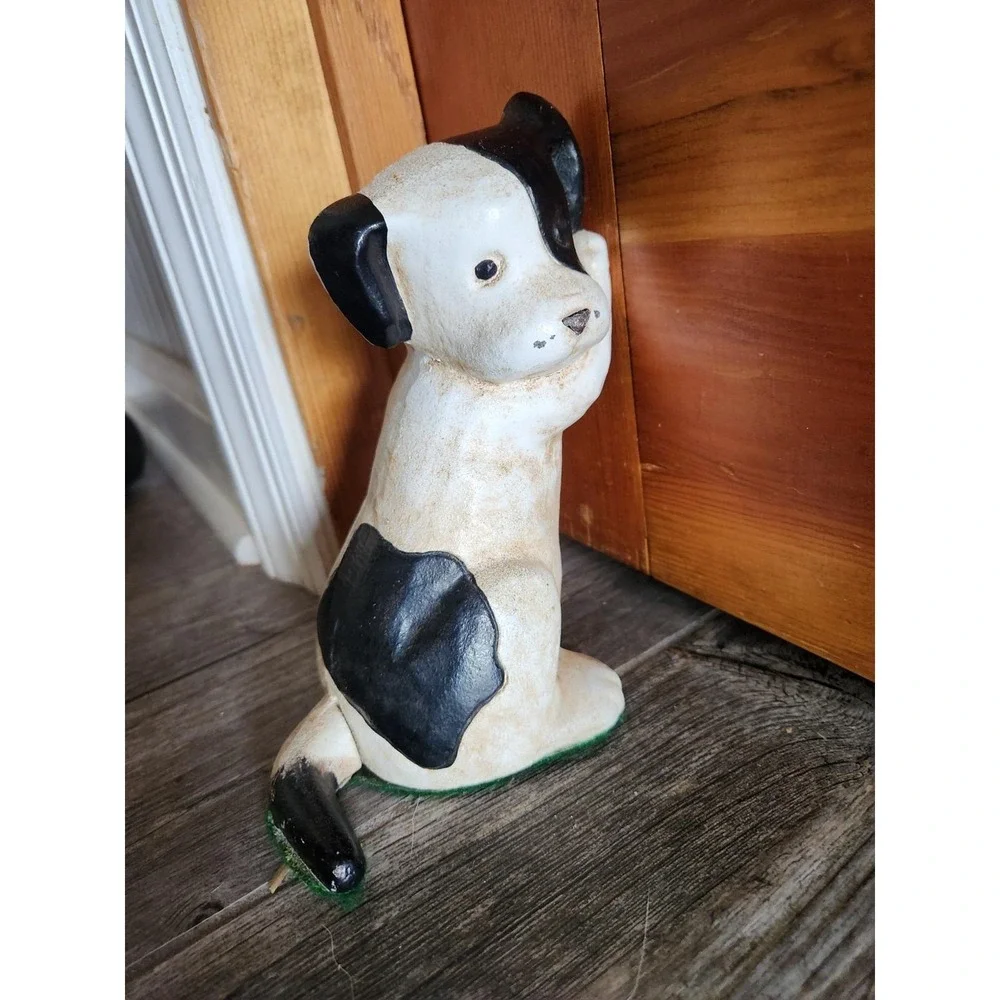 Vintage Cast Iron‎ MCF Midwest Of Cannon Falls Puppy Dog Door Stop RARE Terrier